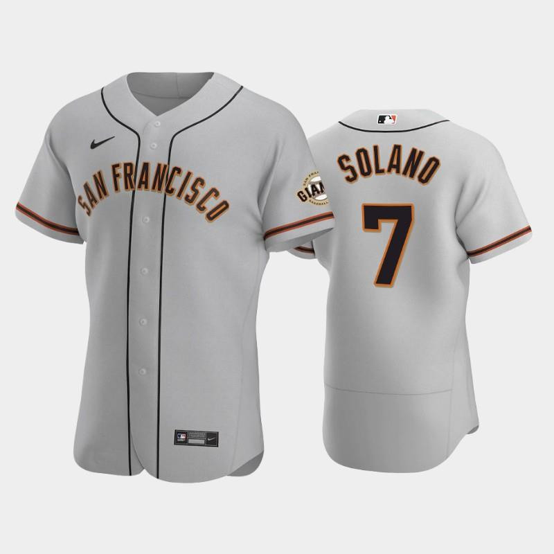 7 Donovan Solano Gray Road San Francisco Giants Baseball Jersey Baseball Jersey 