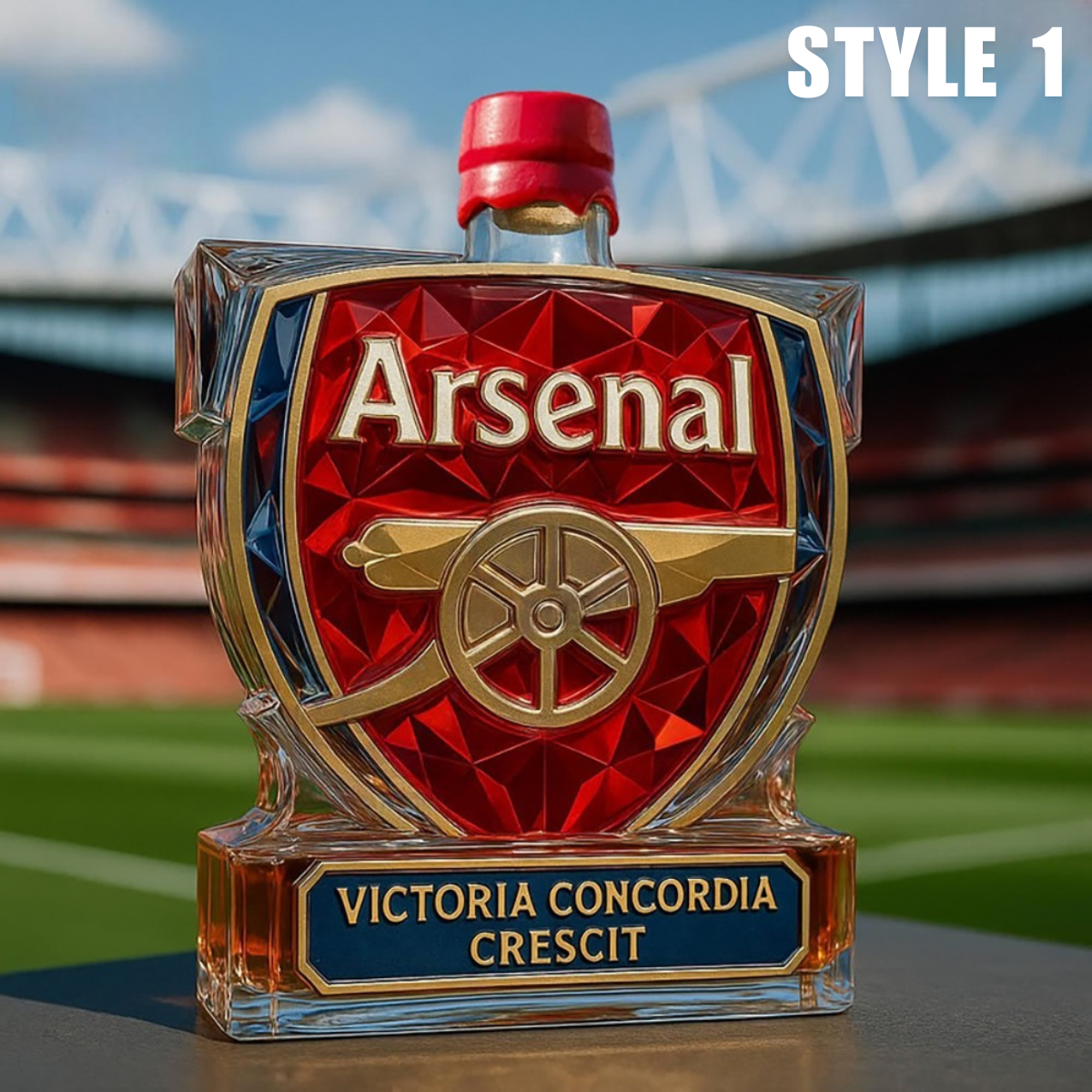 Arsenal Concordia Victoria Concordia Whiskey Bottle