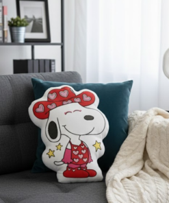 Alternative view of Snoopy Valentine Hearts Pillow, Snoopy Puffer Valentine'S Day Pillow
