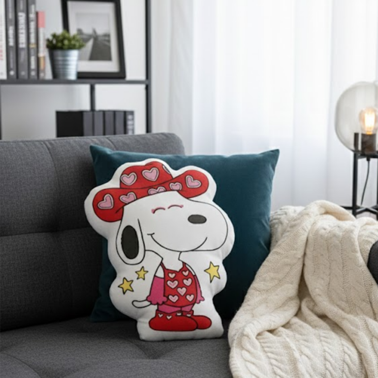 Alternative view of Snoopy Valentine Hearts Pillow, Snoopy Puffer Valentine'S Day Pillow