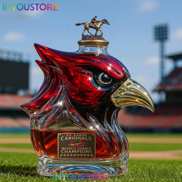 St Louis Cardinals World Series Champs Whiskey Bottle