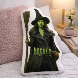 Alternative view of Mystic Green Witch Throw Pillow – Gothic Fantasy Home Décor Gift