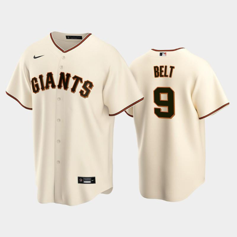 9 Brandon Belt Cream Home San Francisco Giants Baseball Jersey Baseball Jersey 