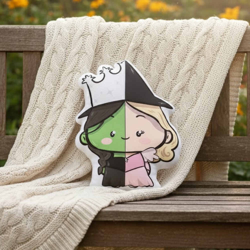The Unlikely Friendship: Wicked Witch & Good Witch Plush Decor - Image 4