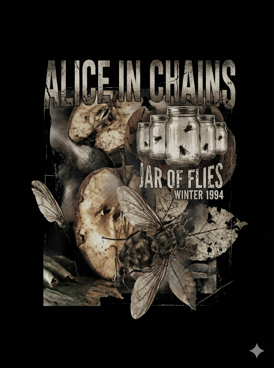 Alice In Chains Jar Of Flies Vintage 90s Grunge Sludge Bootleg Washed Seattle - Image 4