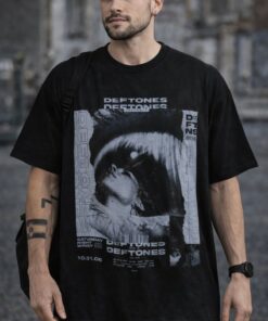 Alternative view of Men's Deftones Graphic Oversized T-Shirt Saturday Night Wrist Cotton Black Adult Size S-4XL