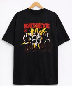 Alternative view of Women's KATSEYE Graphic Oversized T-Shirt K-Pop Band Cotton Black Adult Size S-4XL