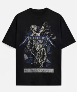 Men's Metallica Graphic Oversized T-Shirt Nothing Can Save Us Cotton Black Adult Size S-4XL