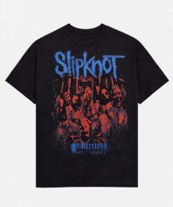 Men's Slipknot Graphic Oversized T-Shirt Metal Band Cotton Black Adult Size S-4XL