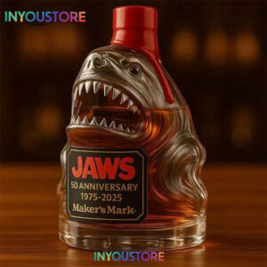 Jaws 50th Anniversary 1975-2025 Whiskey Bottle