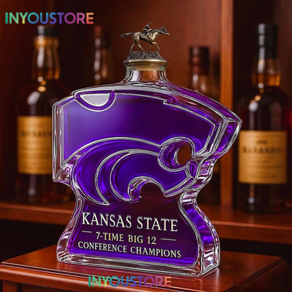 Kansas State Wildcats Whiskey Bottle Kansas