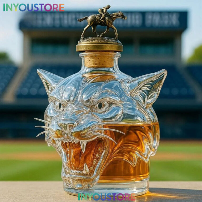 New Kentucky Wildcat Mascot Whiskey Bottle