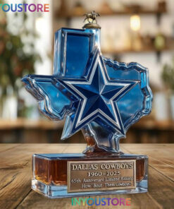 Dallas Cowboys 65th Anniversary 1960-2025 Whiskey Bottle