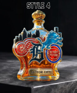 Detroits Motor City Whiskey Bottle