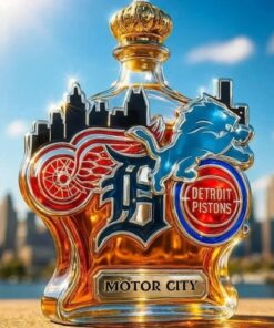 Detroits Motor City Whiskey Bottle