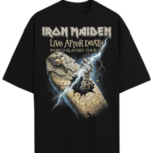 Iron Maiden Live After Death 1985 World Slavery Tour Vintage Metal Bootleg Washe