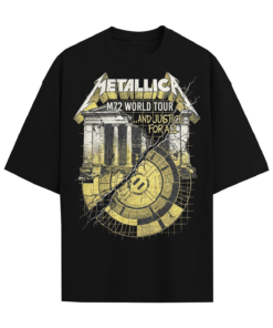 Metallica M72 Tour Vintage Thrash Metal Architecture Bootleg Washed Streetwear