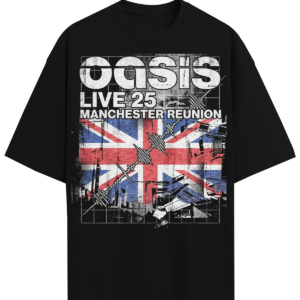 Oasis Live 25 Reunion 90s Britpop Manchester Era Vintage Bootleg Oversized