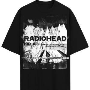 Radiohead Kid A Glitch Vintage 2000s Art Rock Bootleg Washed Experimental