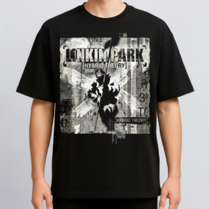 Alternative view of Linkin Park Hybrid Theory Era Vintage Nu Metal Aesthetic Bootleg Washed Streetwe
