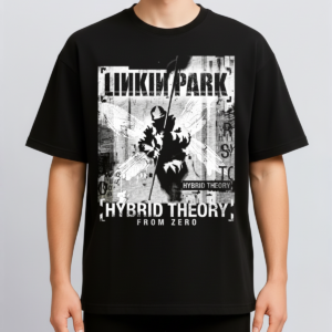 Alternative view of Linkin Park Hybrid Theory Y2K Nu Metal Aesthetic Vintage Glitch Texture