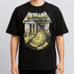 Alternative view of Metallica M72 Tour Vintage Thrash Metal Architecture Bootleg Washed Streetwear