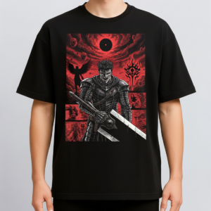Berserk Guts Black Swordsman Vintage 90s Dark Fantasy Anime Heavy Metal 1