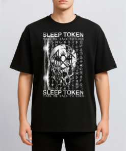 Alternative view of Sleep Token Eden Lore Vintage Occult Metal Bootleg Washed Rune