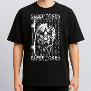 Alternative view of Sleep Token Eden Lore Vintage Occult Metal Bootleg Washed Rune