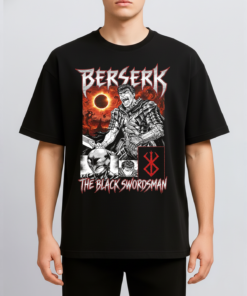 Alternative view of Berserk Guts Black Swordsman Vintage 90s Dark Fantasy Anime Heavy Metal 3