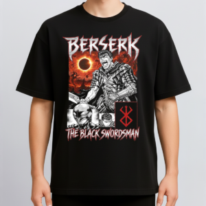 Alternative view of Berserk Guts Black Swordsman Vintage 90s Dark Fantasy Anime Heavy Metal 3