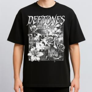 Alternative view of Deftones White Pony Era Vintage Shoegaze Metal Bootleg Washed