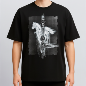 Alternative view of Deftones White Pony Era Vintage Shoegaze Metal Bootleg Washed Y2K Aesthetic