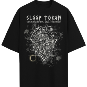 Sleep Token Eden Era Occult Metalcore Vintage Washed Heavyweight Boxy