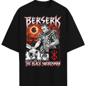 Berserk Guts Black Swordsman Vintage 90s Dark Fantasy Anime Heavy Metal 3