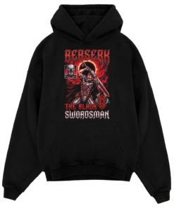Alternative view of Berserk Guts Black Swordsman Vintage 90s Dark Fantasy Anime Heavy Metal