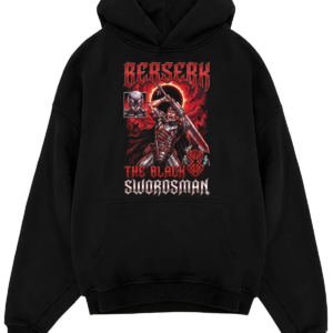 Alternative view of Berserk Guts Black Swordsman Vintage 90s Dark Fantasy Anime Heavy Metal