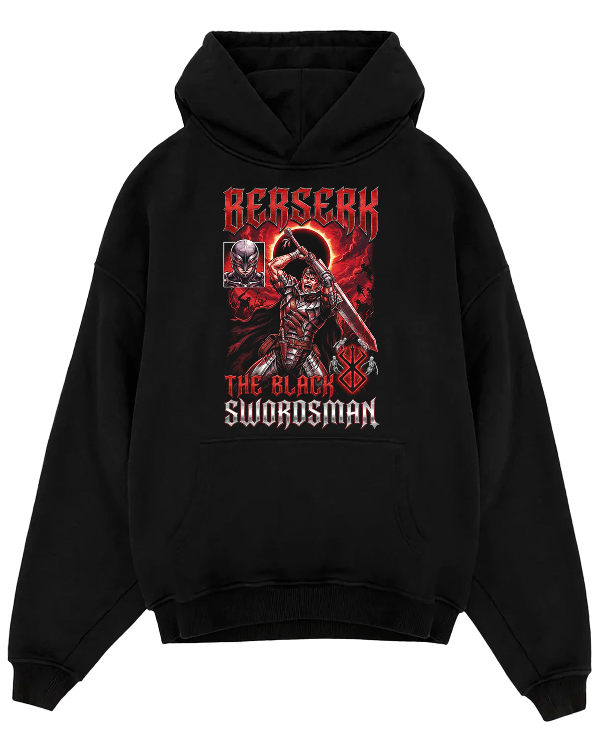 Berserk Guts Black Swordsman Vintage 90s Dark Fantasy Anime Heavy Metal - Image 2