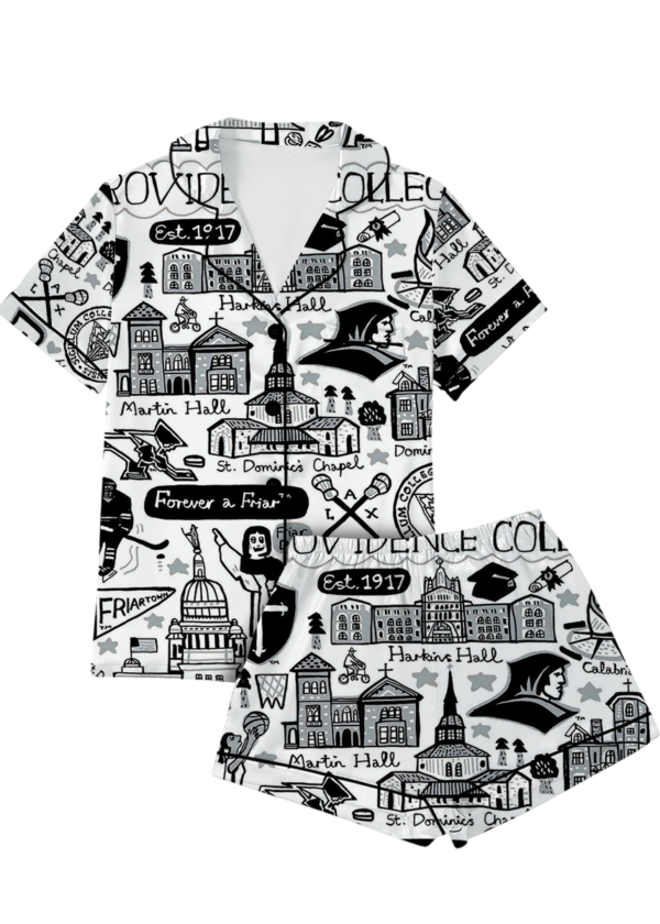 Providence College Satin Pajama Set For Women