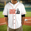 Zach Bryan Tour Baseball Jersey, With Heaven On Tour 2026 Jersey, Country Music Concert, Vintage Western Graphic Shirt