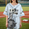 Zach Bryan Tour Baseball Jersey, With Heaven On Tour 2026 Jersey, Country Music Concert, Vintage Western Graphic Shirt