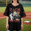 Zach Bryan Tour Baseball Jersey, With Heaven On Tour 2026 Jersey, Country Music Concert, Vintage Western Graphic Shirt