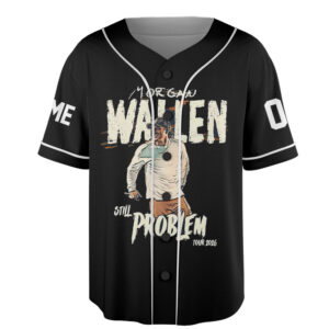 Alternative view of Morgan Wallen Still Problem Tour 2026 Baseball Jersey, Morgan Wallen Country Music Tee, Tour 2026 Shirt