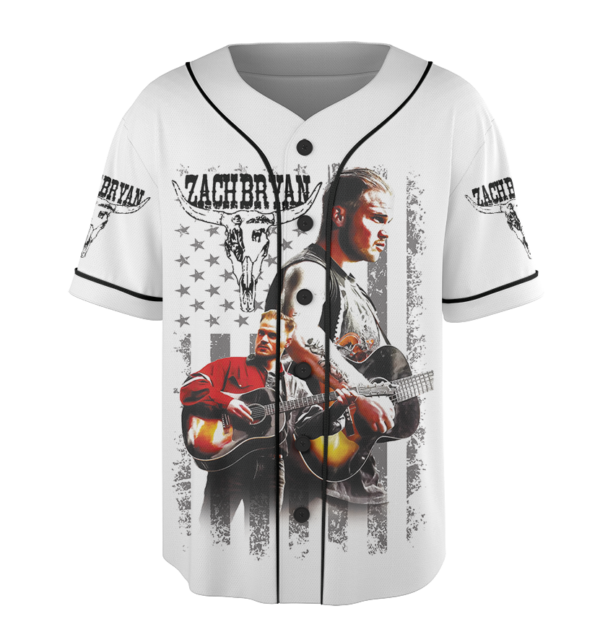 Zach Bryan Tour Baseball Jersey, With Heaven On Tour 2026 Jersey, Country Music Concert, Vintage Western Graphic Shirt