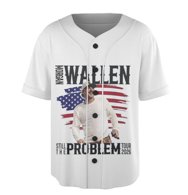 Morgan Wallen Still Problem Tour 2026 Baseball Jersey