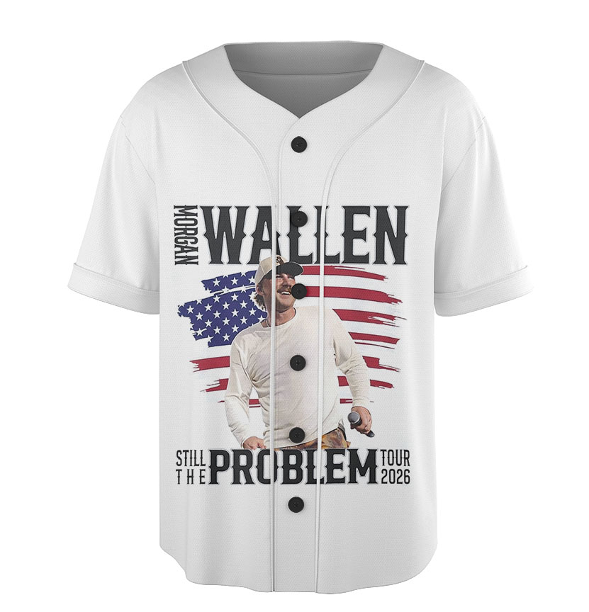Morgan Wallen Still Problem Tour 2026 Baseball Jersey