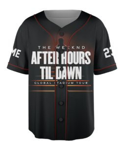 The Weeknd After Hours Til Dawn Music Tour 2026 Baseball Jersey