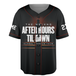 The Weeknd After Hours Til Dawn Music Tour 2026 Baseball Jersey