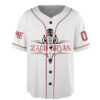 Zach Bryan Tour Baseball Jersey, With Heaven On Tour 2026 Jersey, Country Music Concert, Vintage Western Graphic Shirt