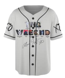 Alternative view of The Weeknd Music Tour 2026 Baseball Jersey, XO Era Graphic Baseball Jersey